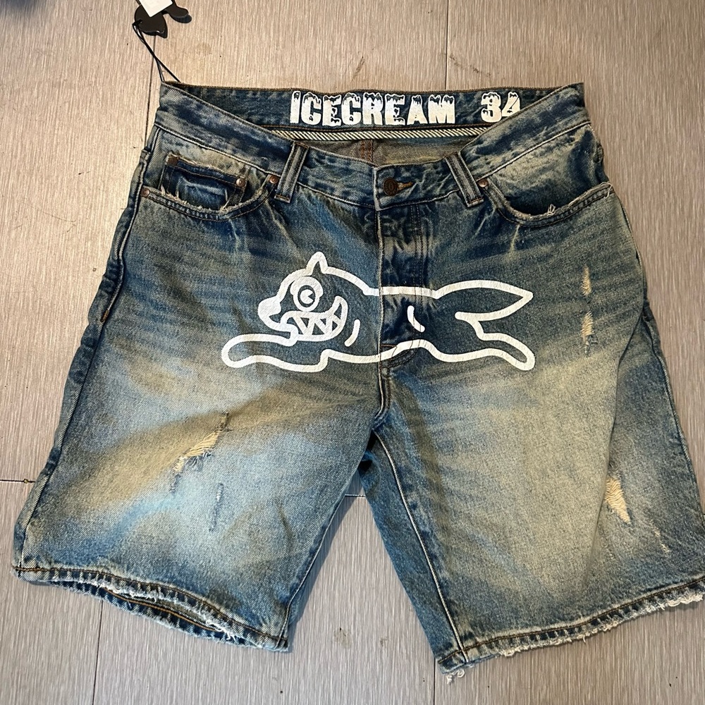 Billionaire Boys Club Ice Cream Running Dog Denim Shorts